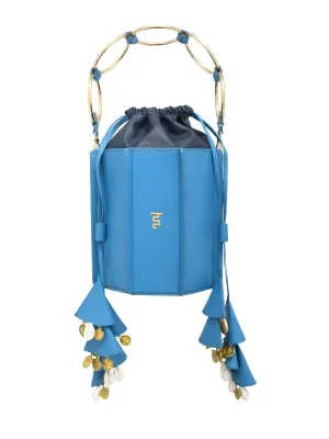 Sunlit Bucket Bag In Blue