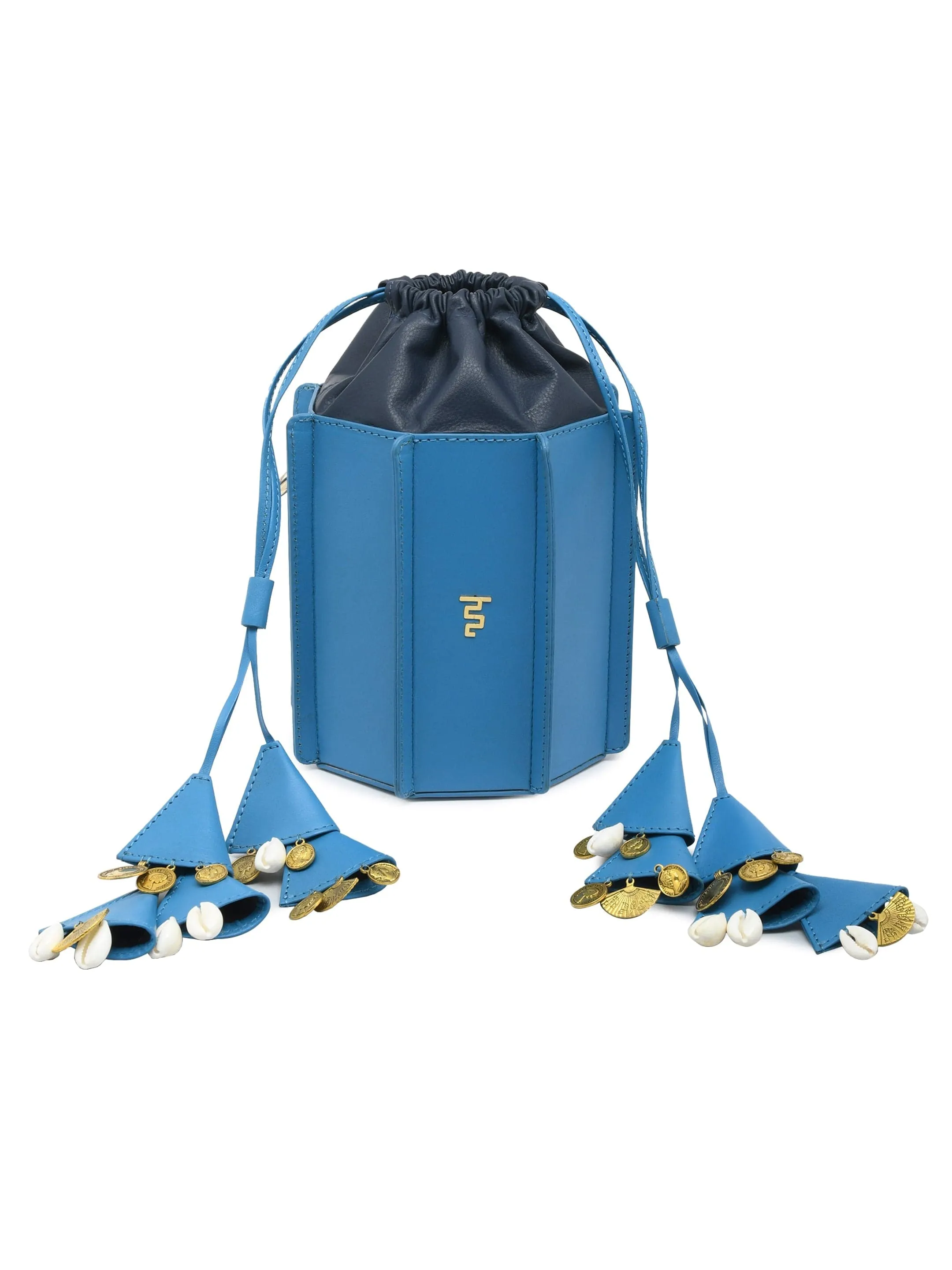 Sunlit Bucket Bag In Blue