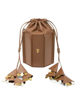 Sunlit Bucket Bag In Tan