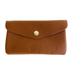 Tan Soft Leather Wide Purse