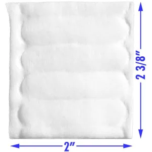 Textured Rectangular Cotton Pads - 2" X 2.375" / 160 Pads Per Bag X 35 Bags = 5,600 Cotton Pads