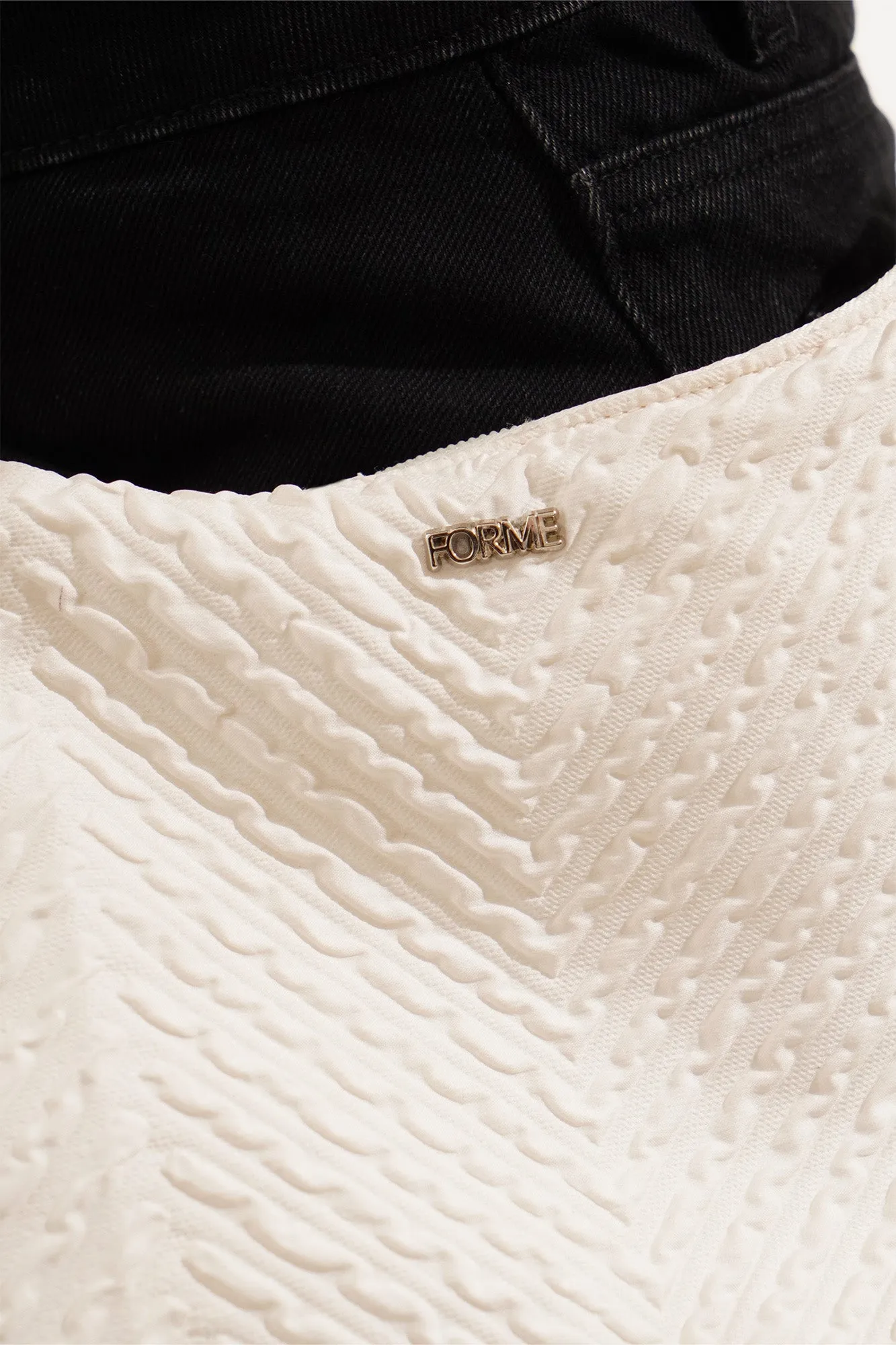 Textured Shoulder Bag