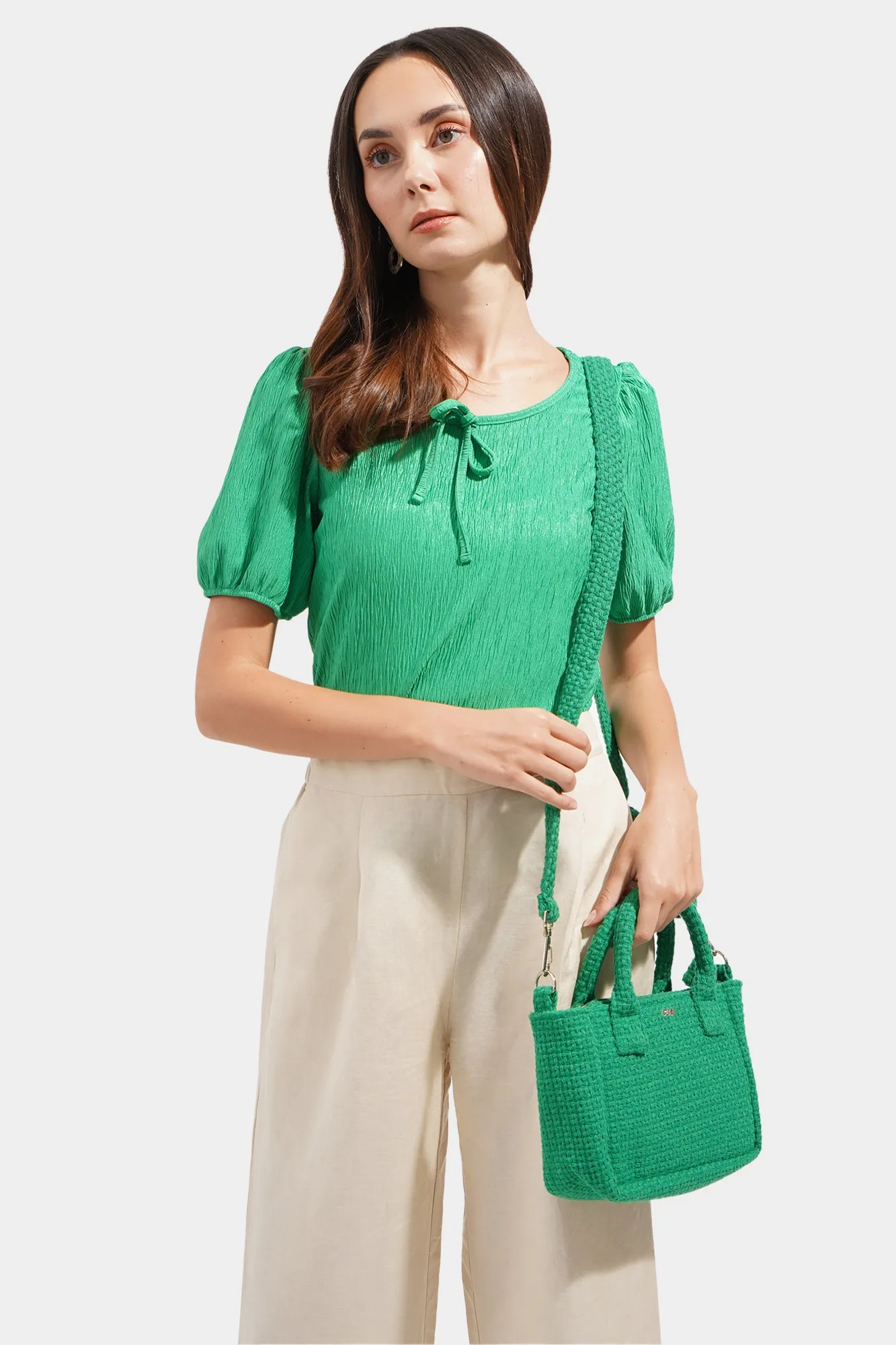Textured Sling Bag