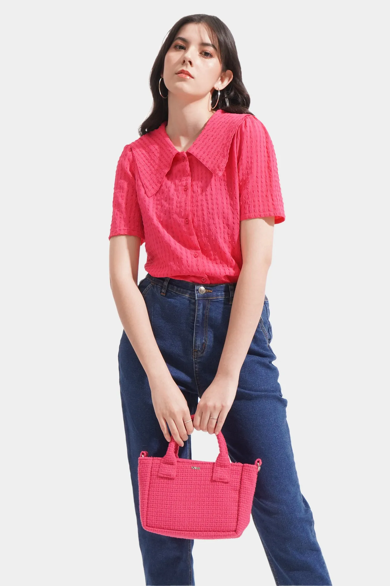 Textured Sling Bag