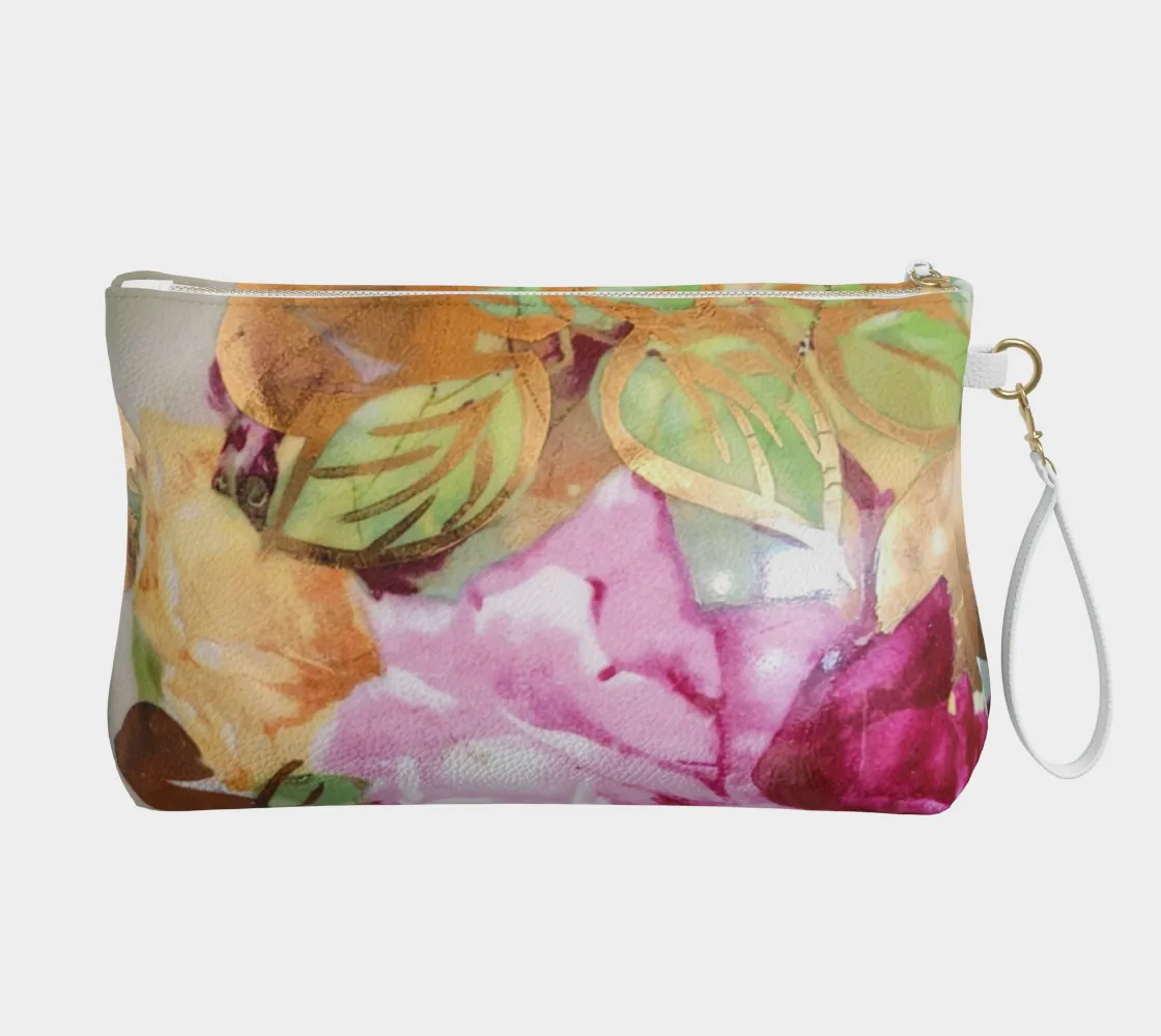 The Rose -Vegan Leather Makeup Bag