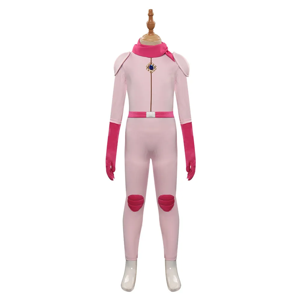 The Super Mario Bros. Movie-peach Kids Children Cosplay Costume Outfits Halloween Carnival Suit