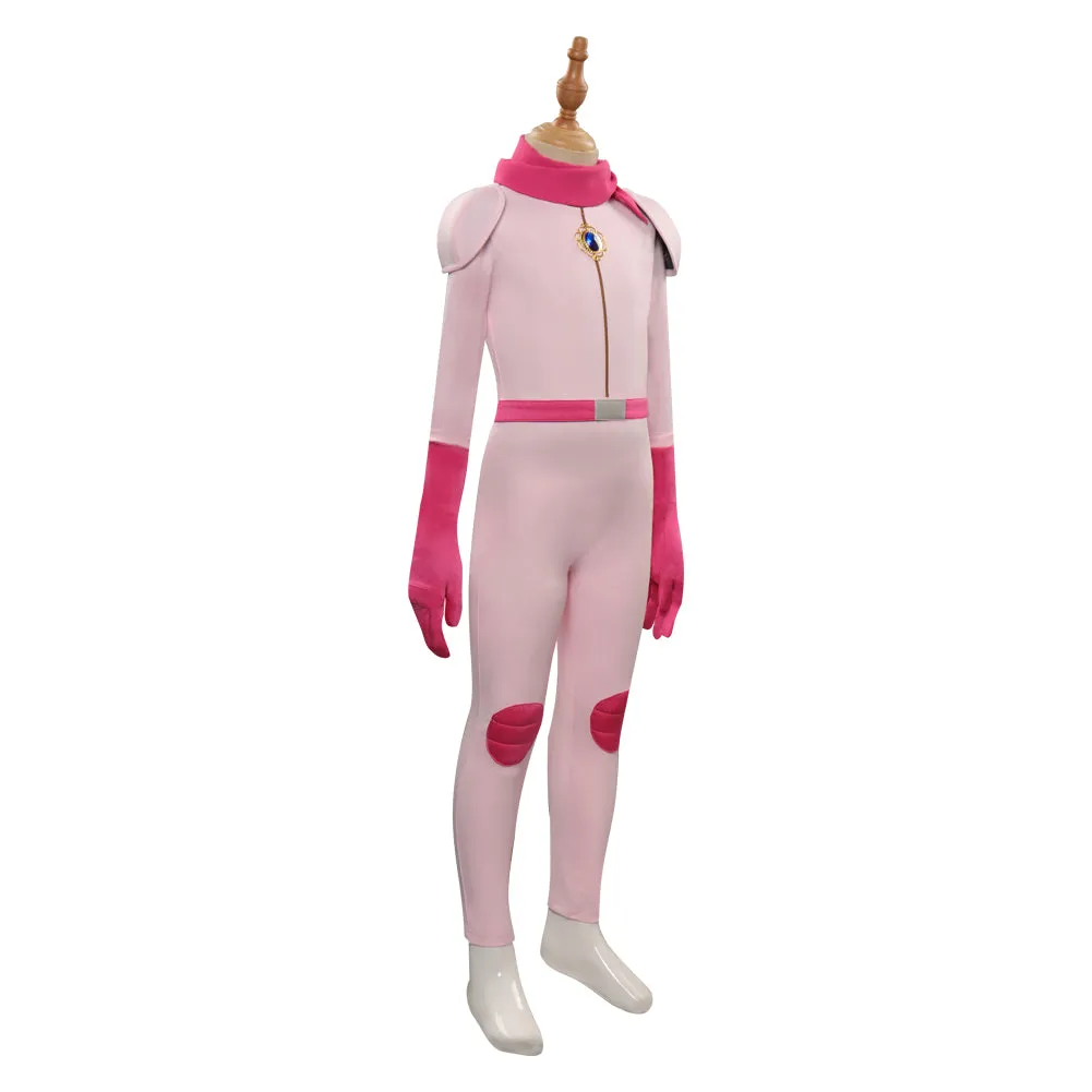 The Super Mario Bros. Movie-peach Kids Children Cosplay Costume Outfits Halloween Carnival Suit