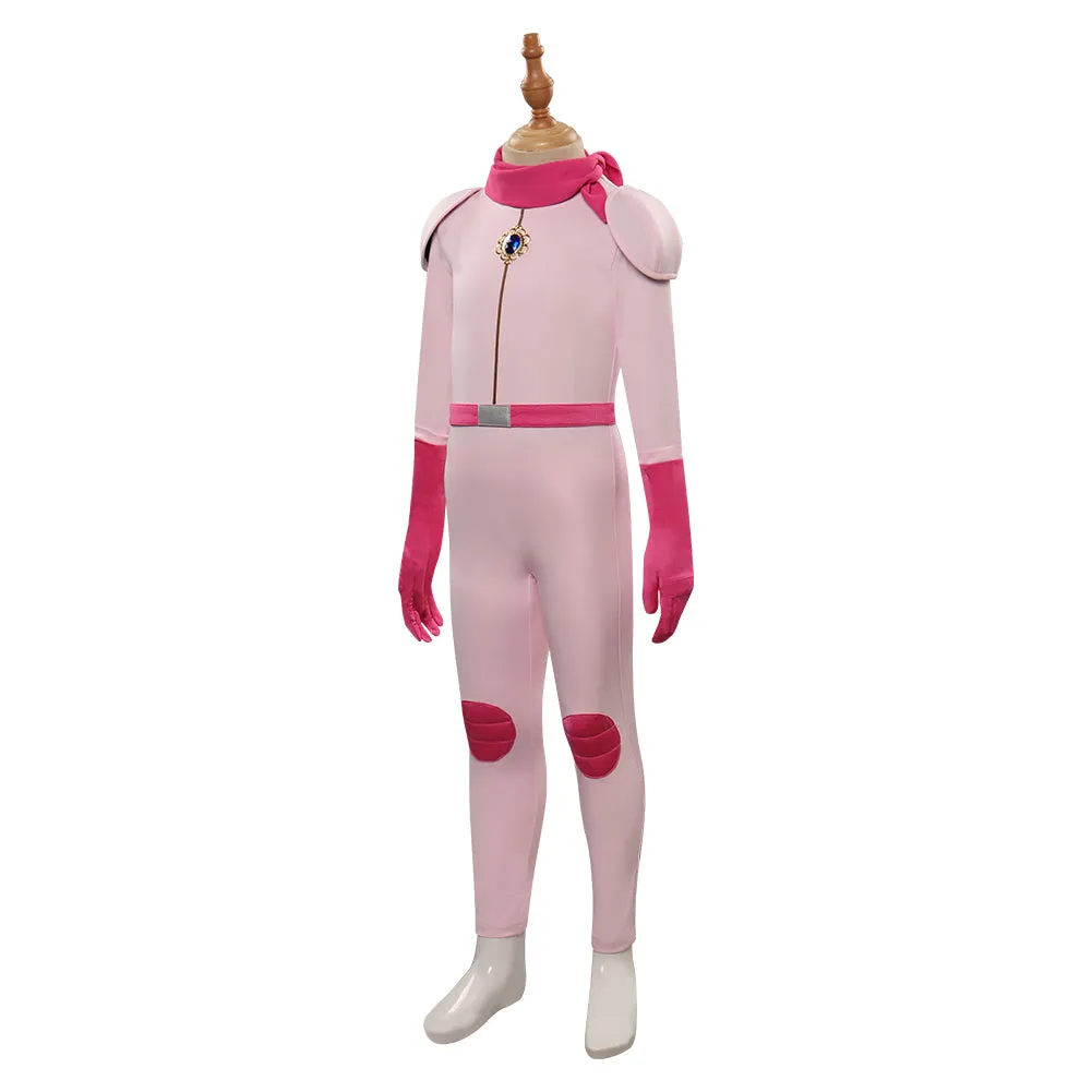 The Super Mario Bros. Movie-peach Kids Children Cosplay Costume Outfits Halloween Carnival Suit