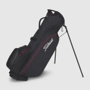 Titleist Players 4 Carbon Stand Bag - Black/Black/Red