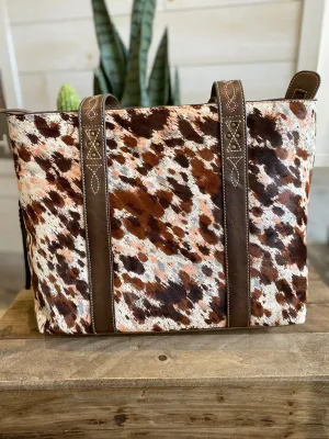 Tony Lama Tote with Genuine Hair On Hide