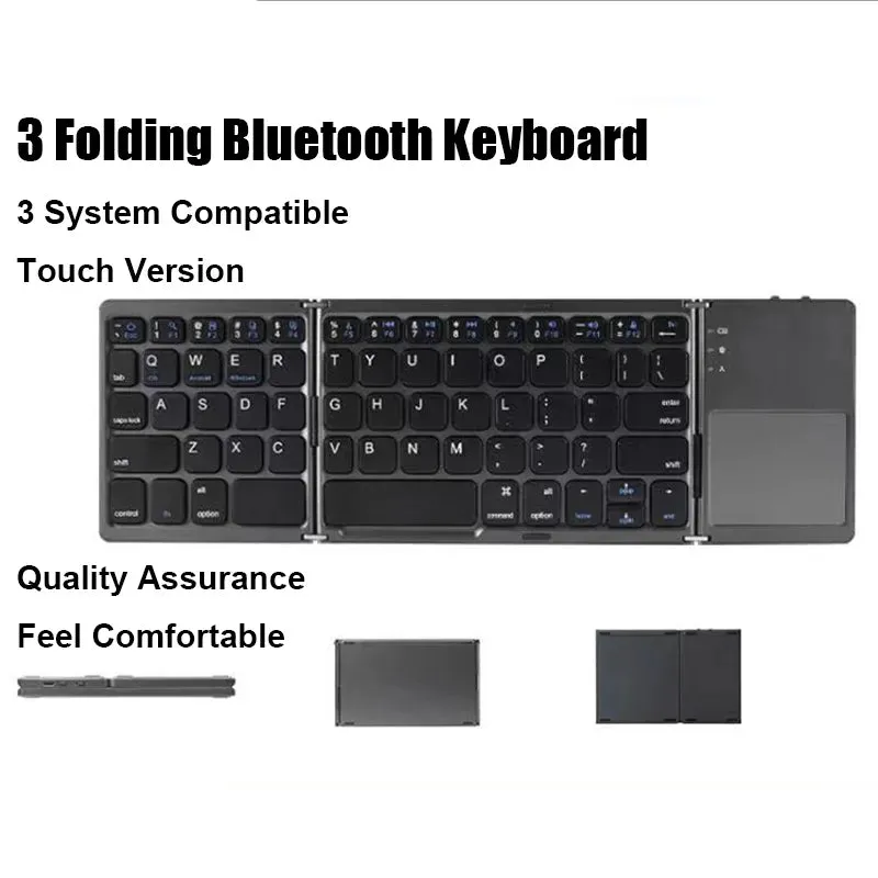 Touchpad Bluetooth Folding Keyboard - Multi-Function