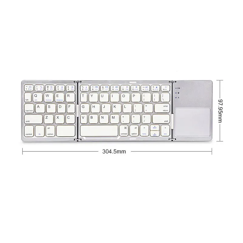 Touchpad Bluetooth Folding Keyboard - Multi-Function