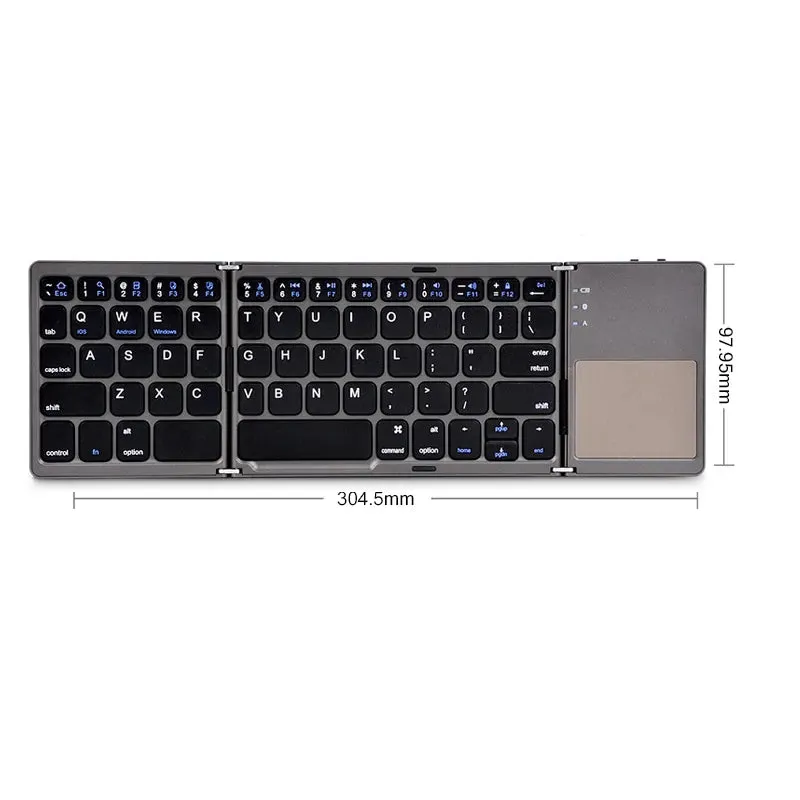 Touchpad Bluetooth Folding Keyboard - Multi-Function