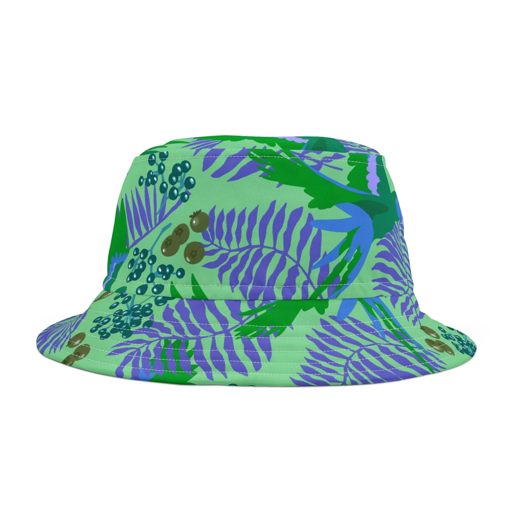 Tropical Parrots Bucket Hat