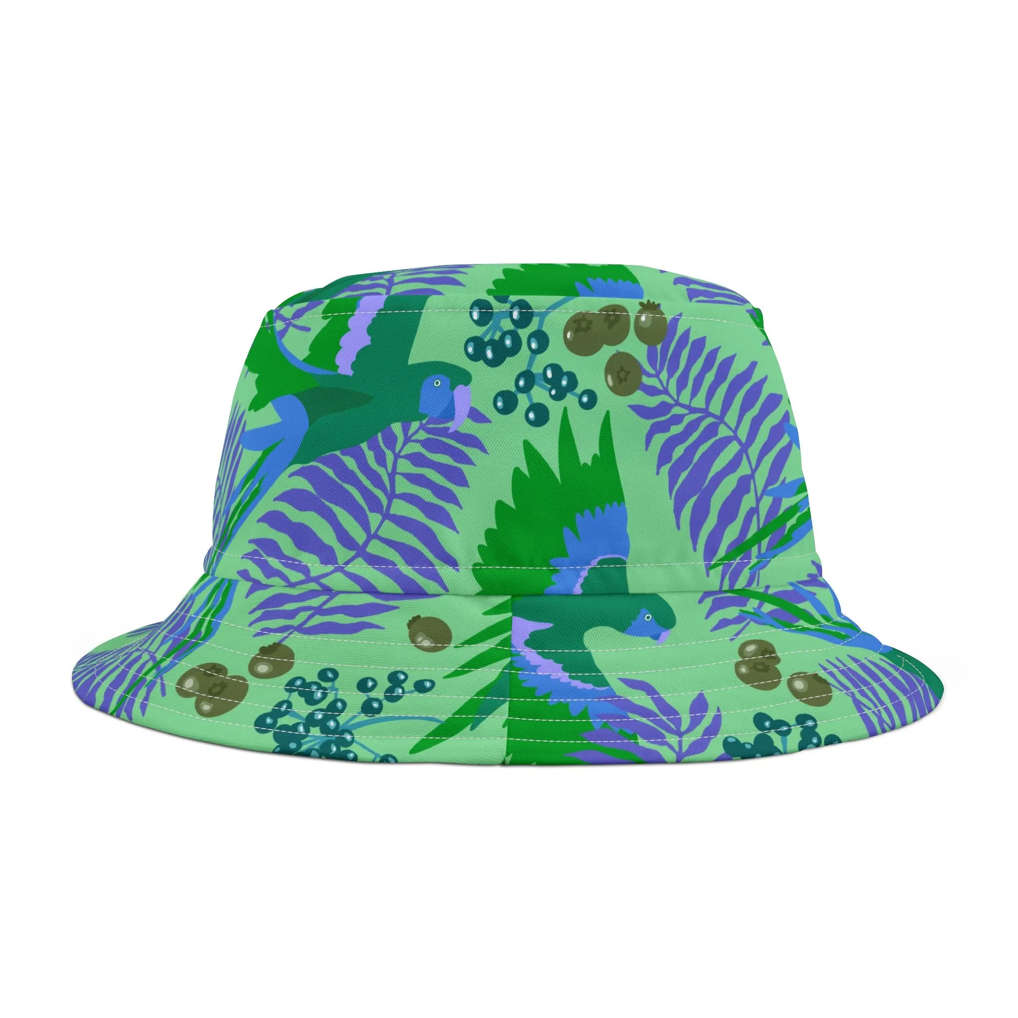 Tropical Parrots Bucket Hat
