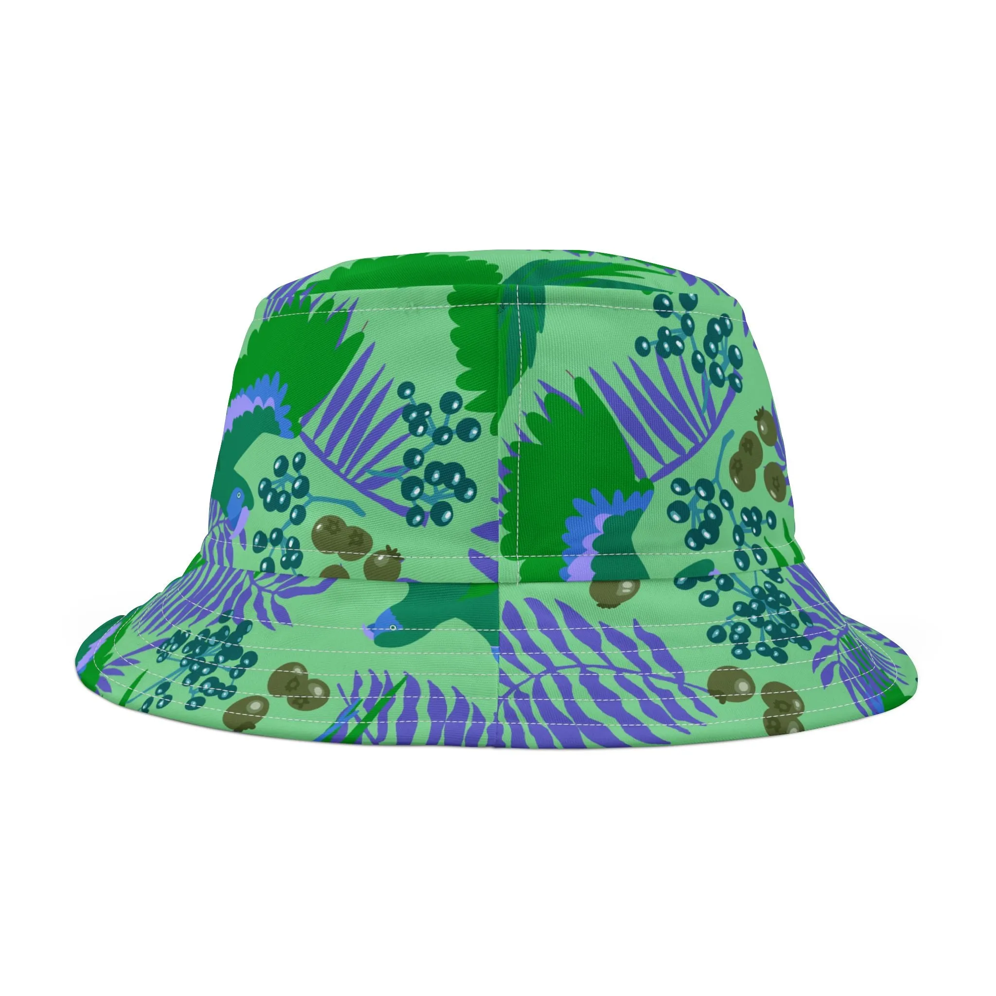 Tropical Parrots Bucket Hat
