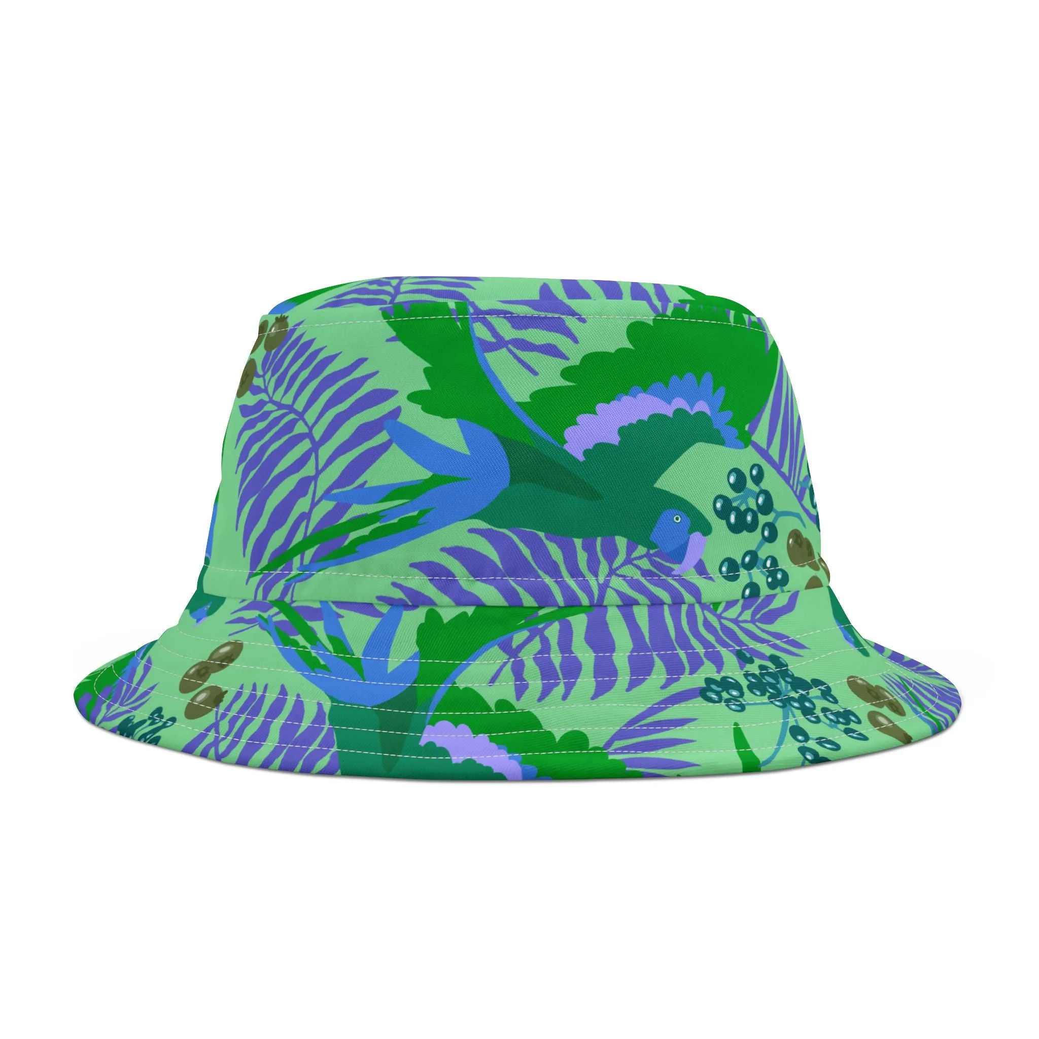 Tropical Parrots Bucket Hat