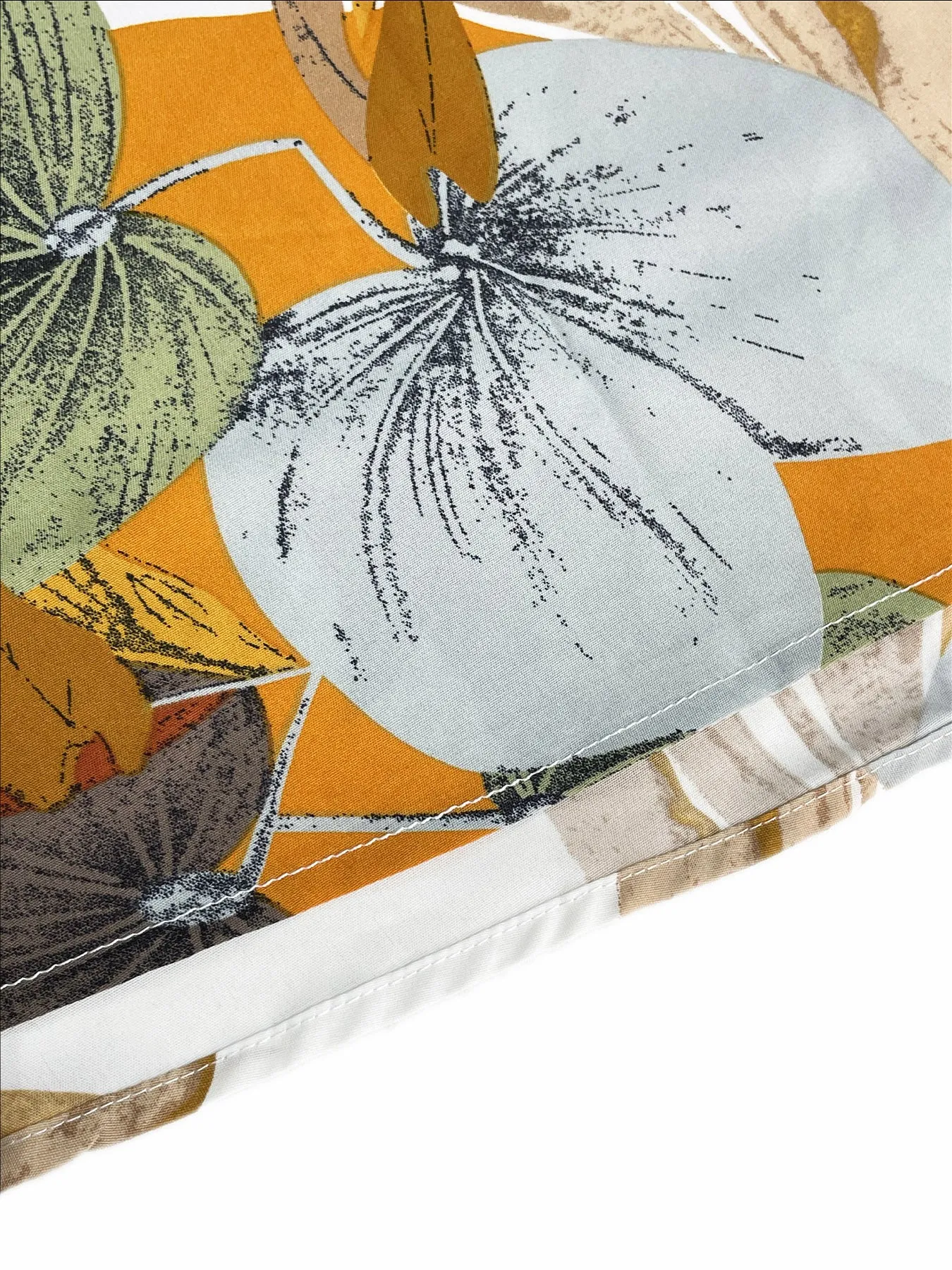 Tropical Printing Thigh Fork Sling Summer Dress
