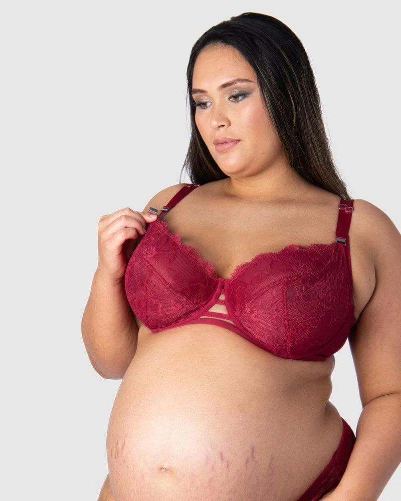 True Luxe Lace Nursing Bra - Persian Rose