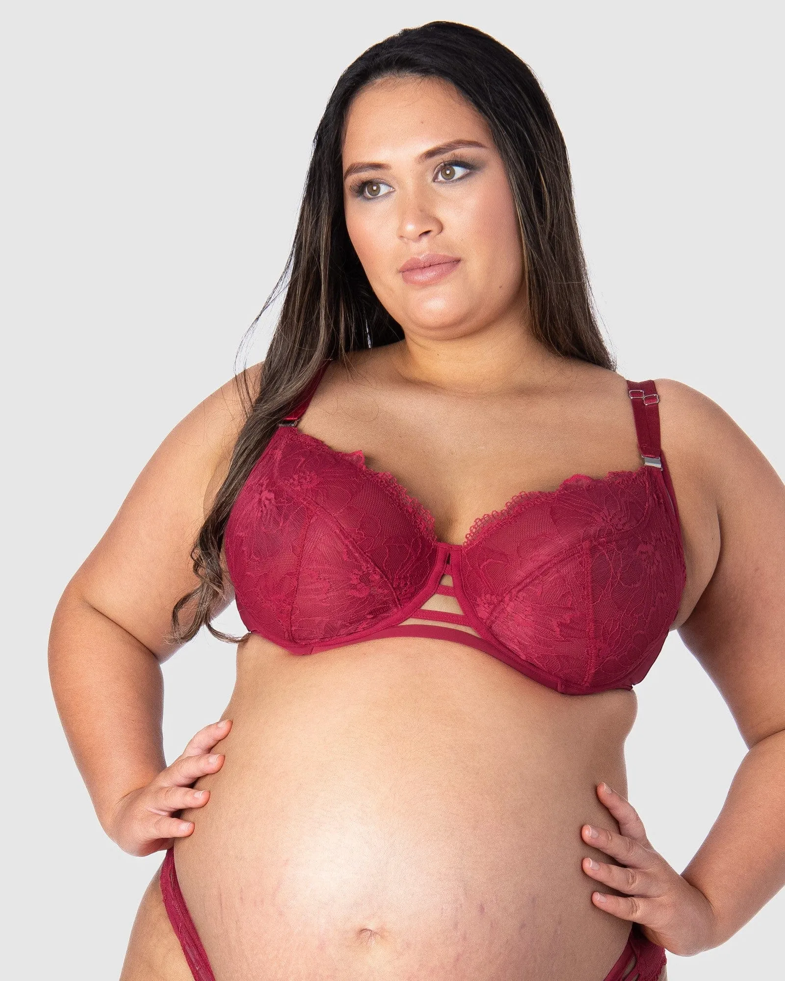 True Luxe Lace Nursing Bra - Persian Rose