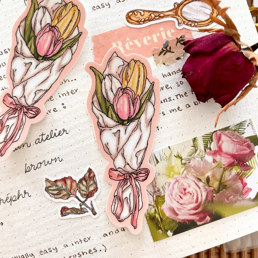 Tulip Bouquet Vinyl Sticker