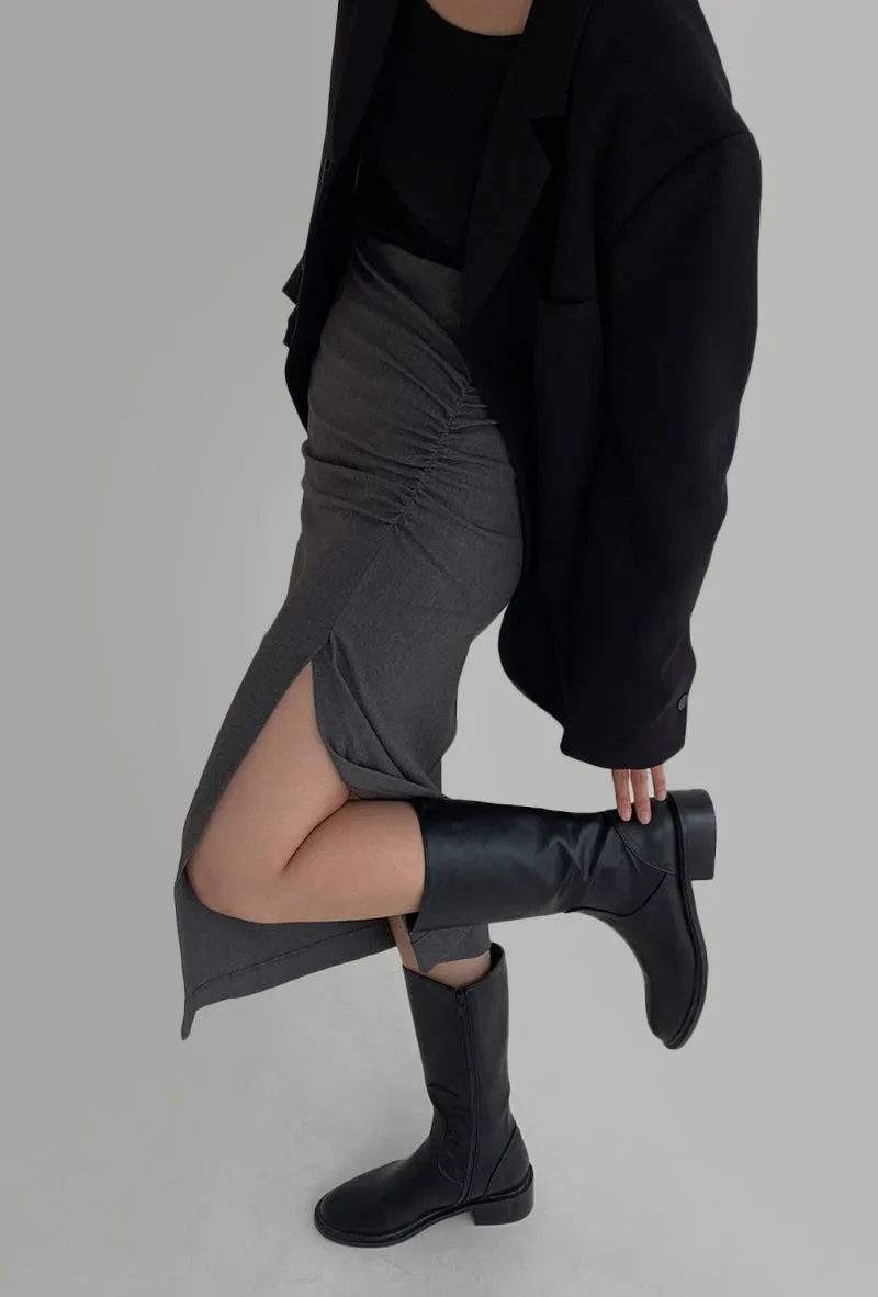 Twisted Wool Skirt (PREORDER)