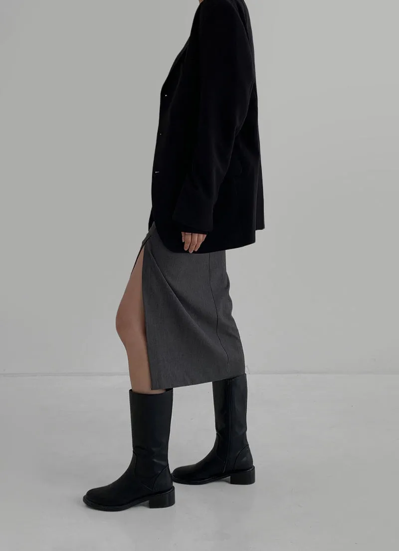 Twisted Wool Skirt (PREORDER)