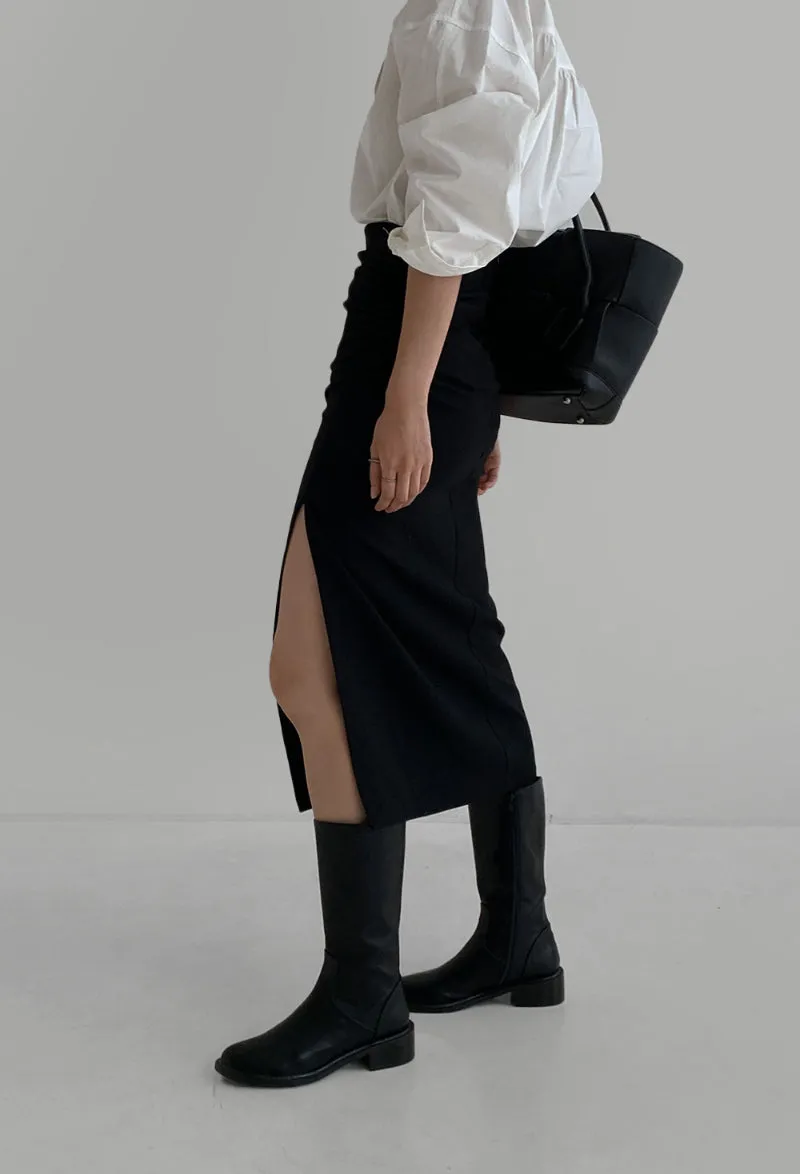 Twisted Wool Skirt (PREORDER)