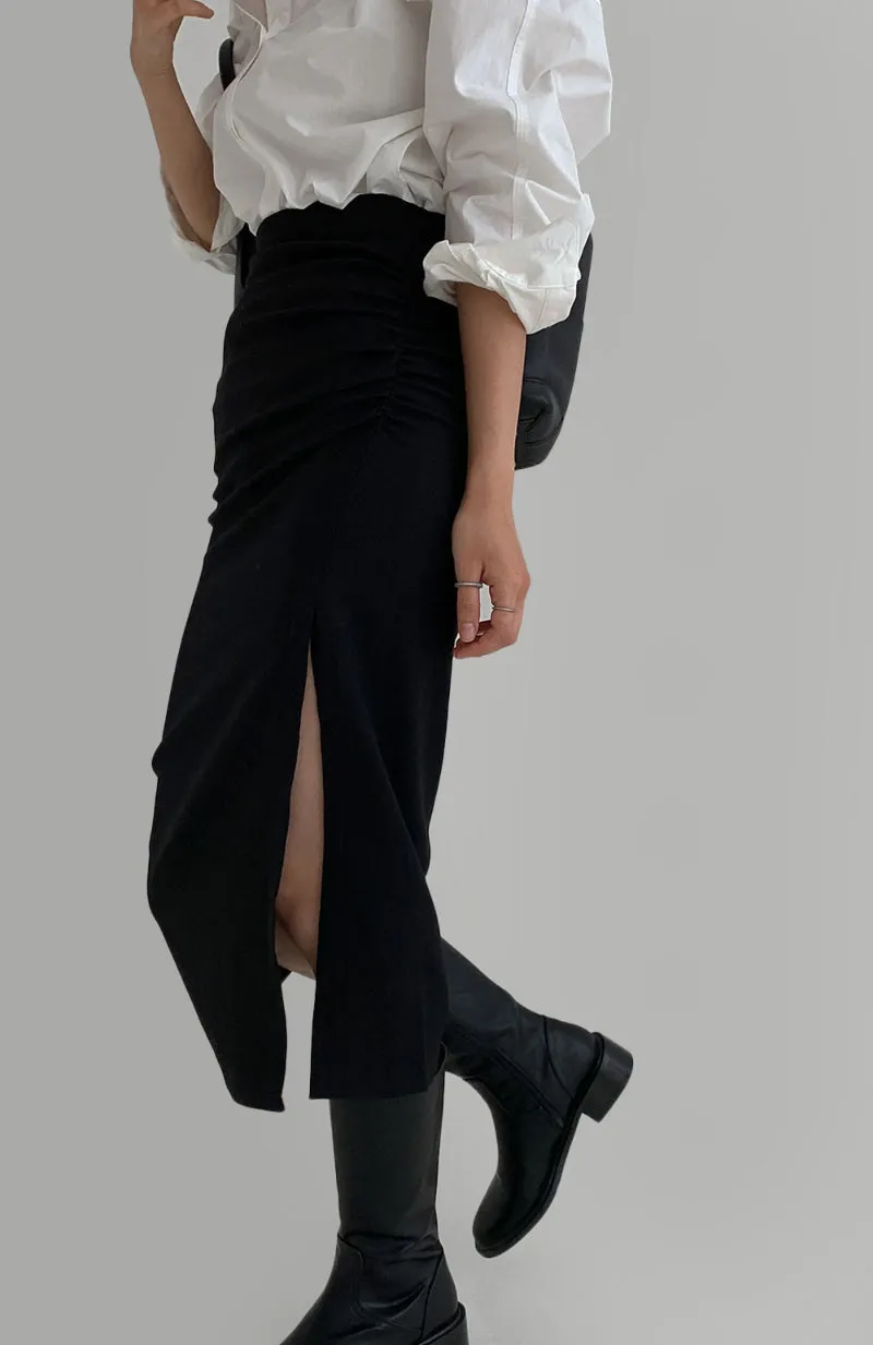 Twisted Wool Skirt (PREORDER)