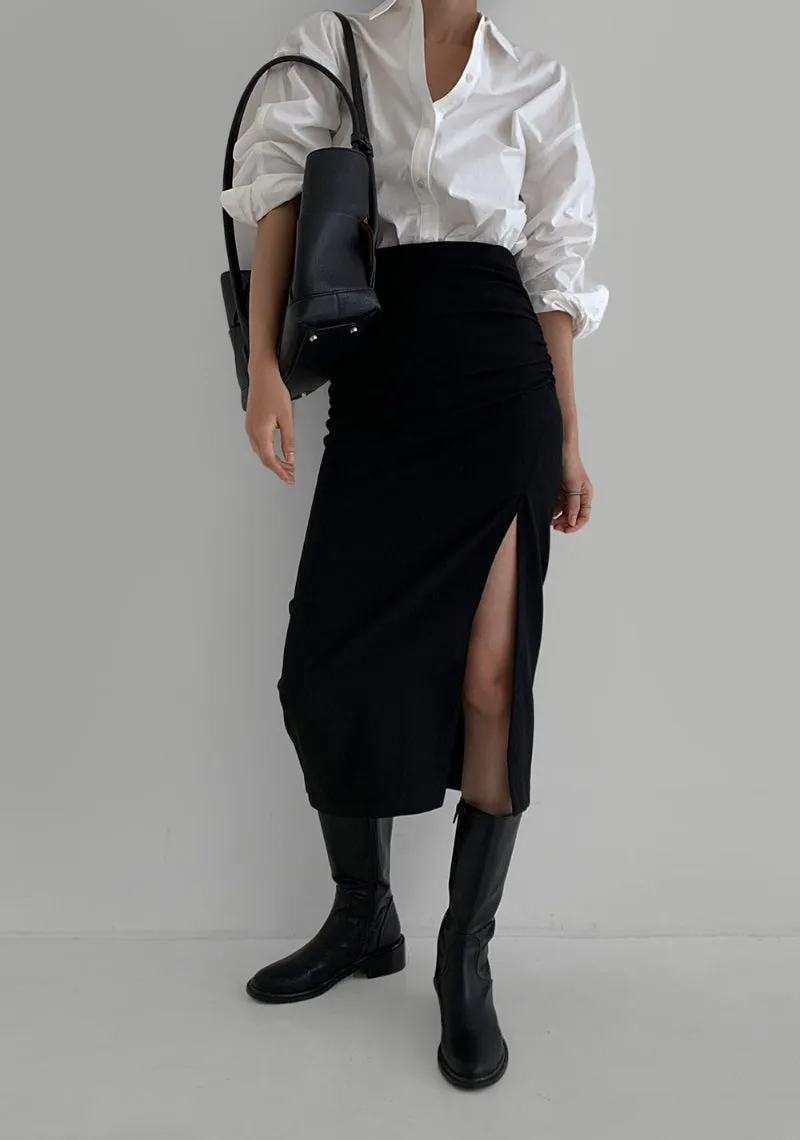 Twisted Wool Skirt (PREORDER)