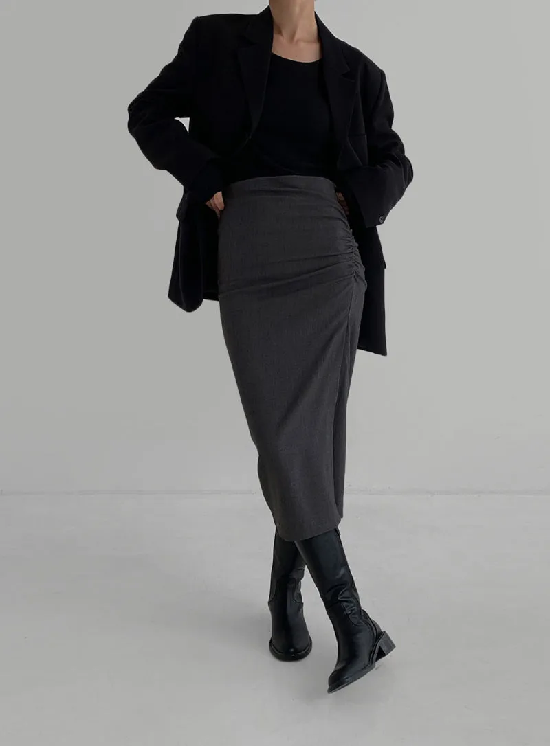 Twisted Wool Skirt (PREORDER)