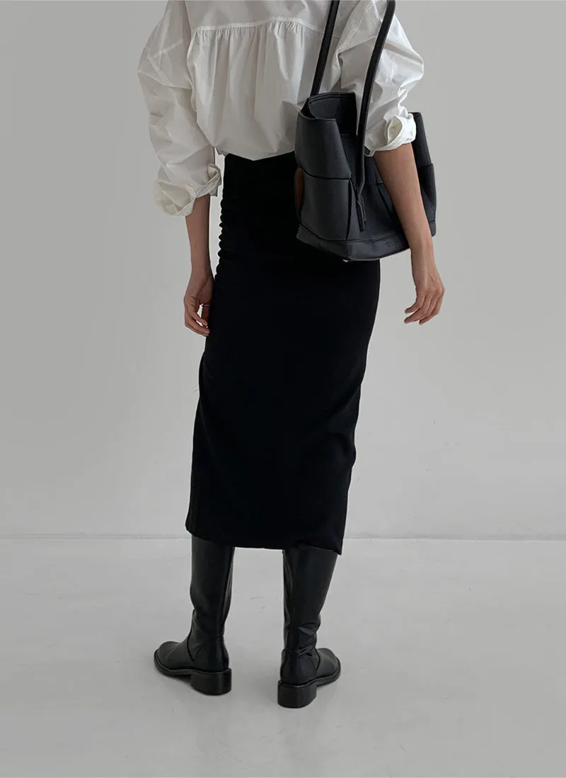 Twisted Wool Skirt (PREORDER)