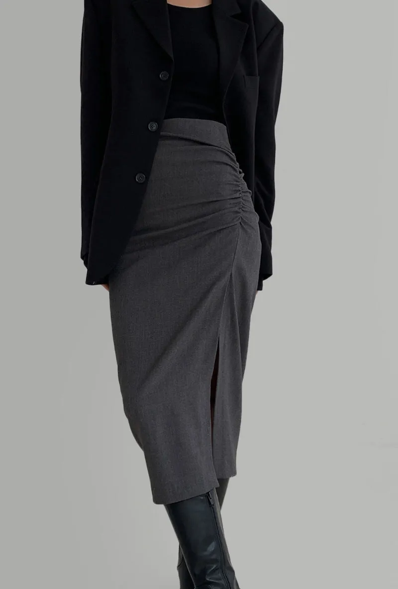 Twisted Wool Skirt (PREORDER)