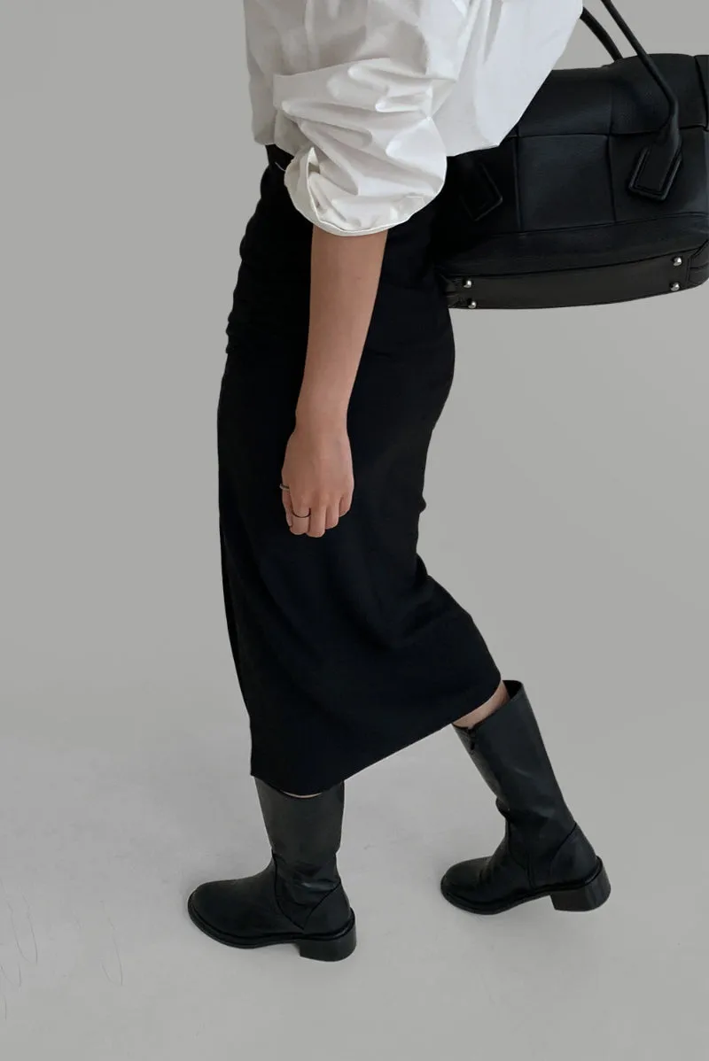 Twisted Wool Skirt (PREORDER)
