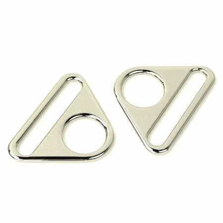 Two Triangle Rings 1 1/2" Nickel - Sallie Tomato