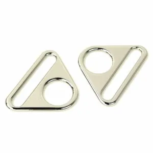 Two Triangle Rings 1 1/2" Nickel - Sallie Tomato