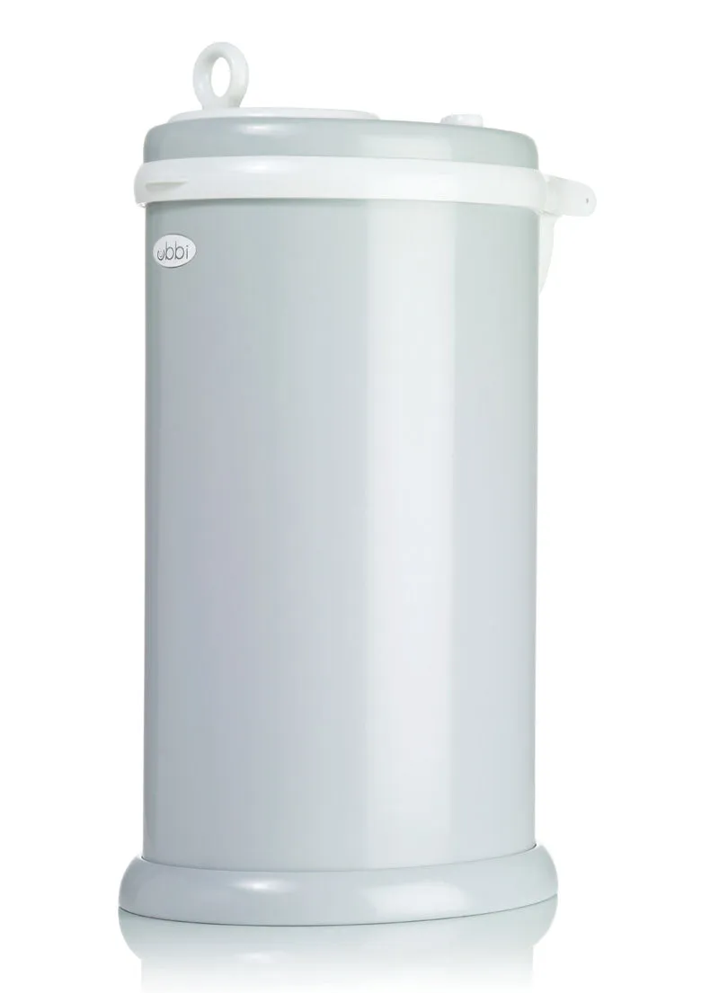 Ubbi Stainless Steel Diaper Pail - Grey