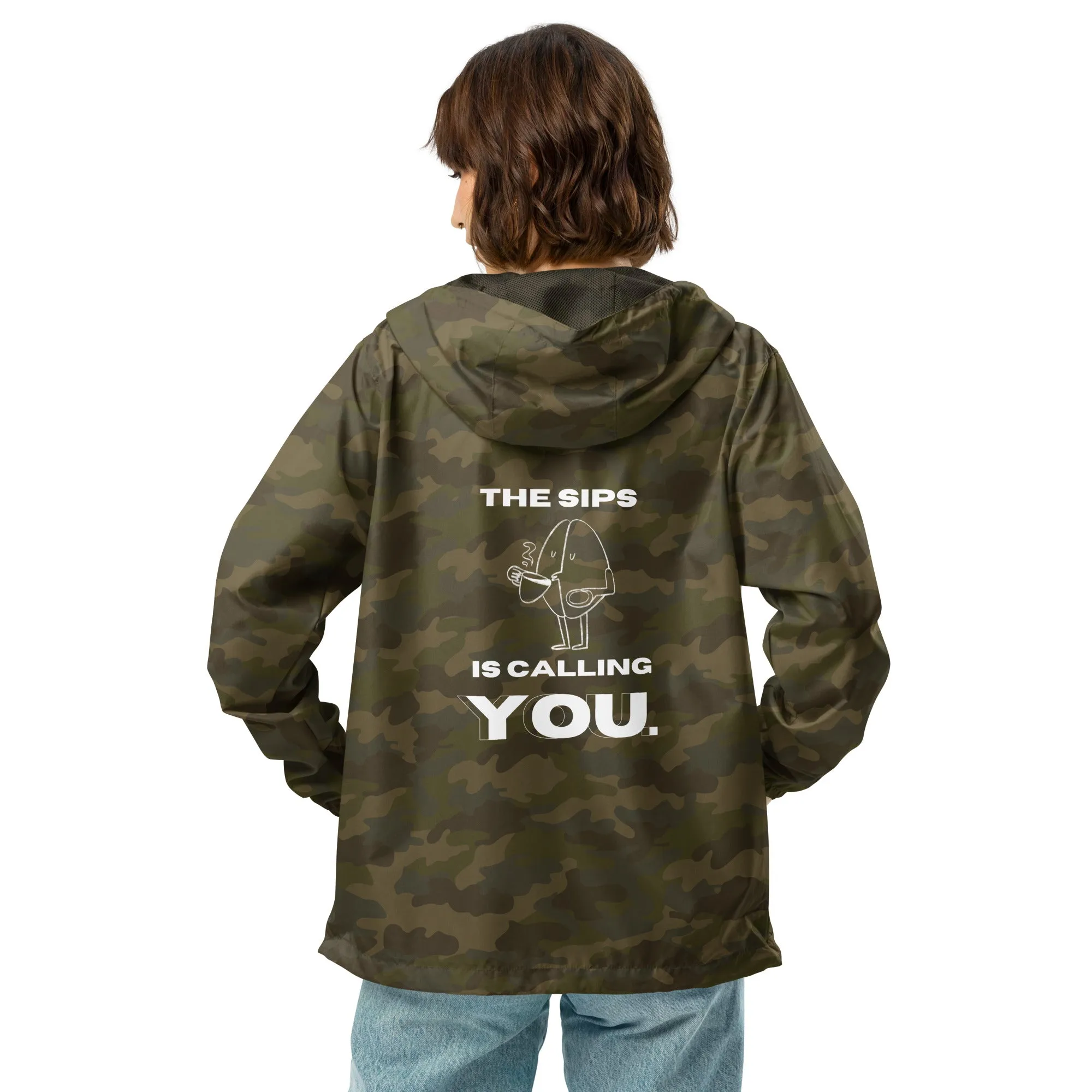 Unisex lightweight zip up windbreaker
