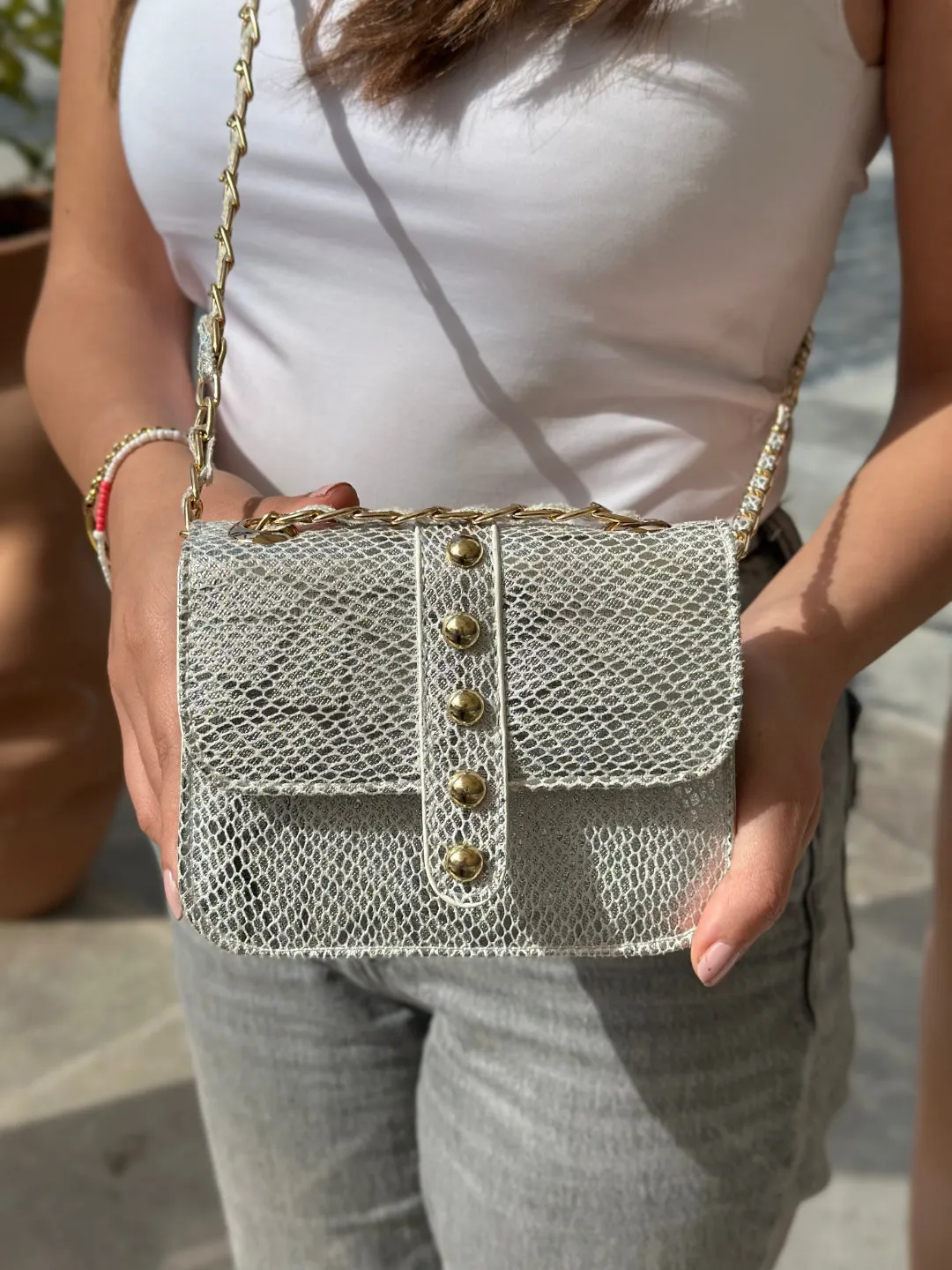 Véda Mini Silver Bag