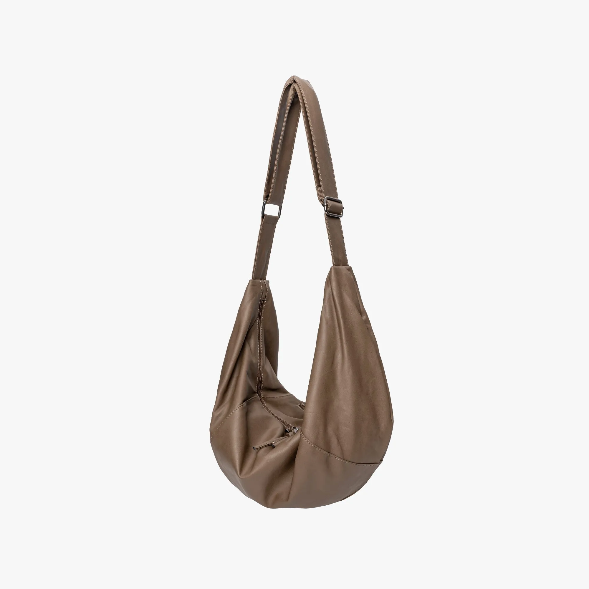 Vegan Leather Hobo Crossbody