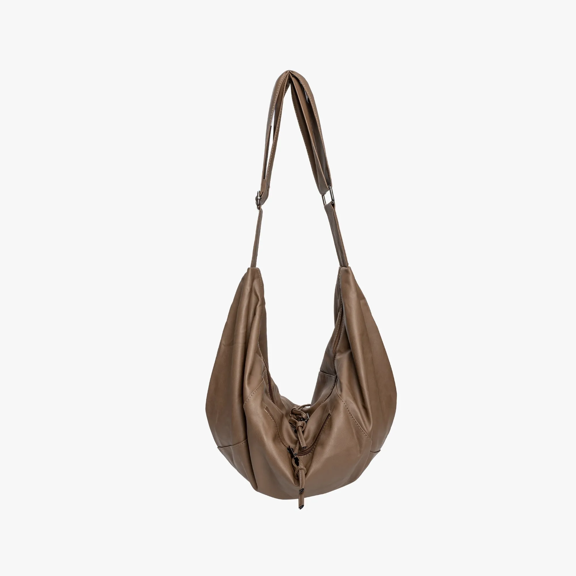 Vegan Leather Hobo Crossbody