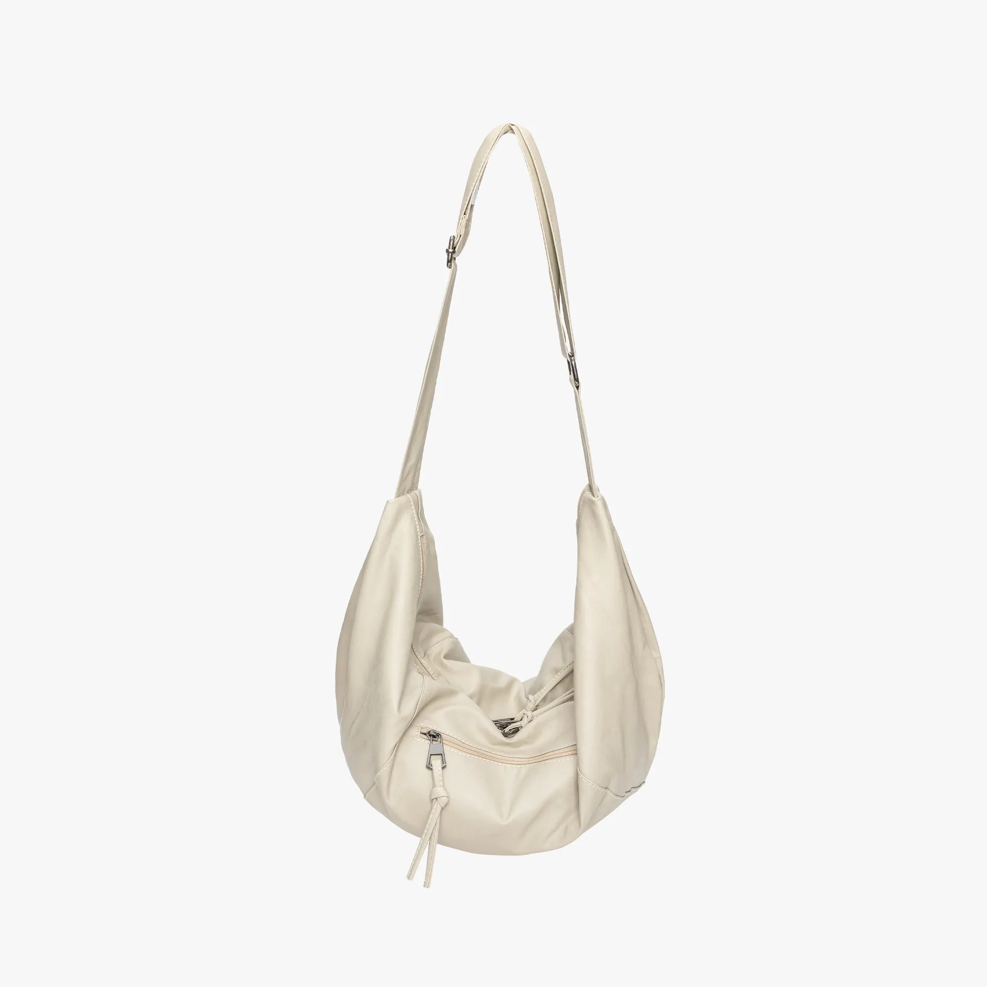 Vegan Leather Hobo Crossbody