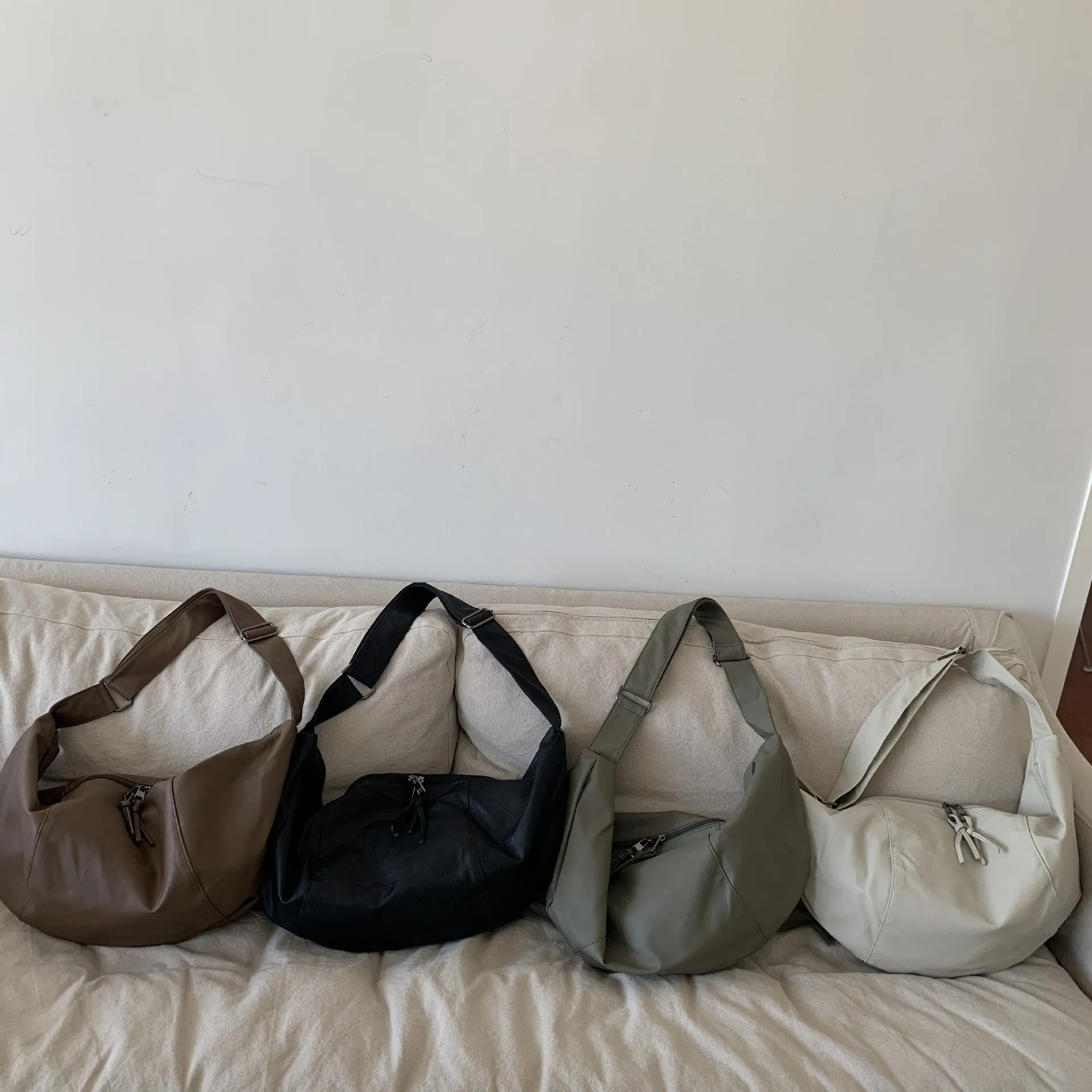 Vegan Leather Hobo Crossbody