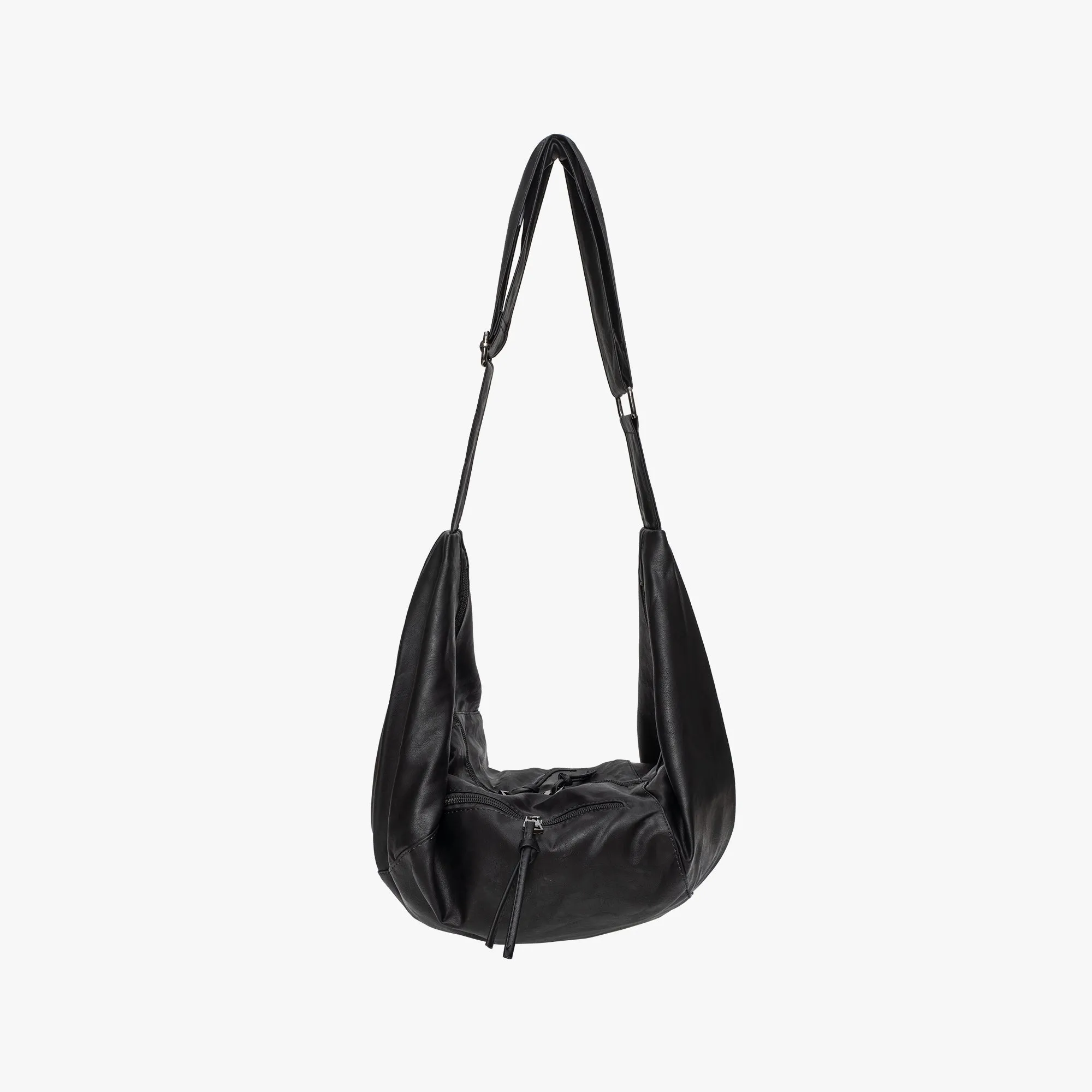 Vegan Leather Hobo Crossbody