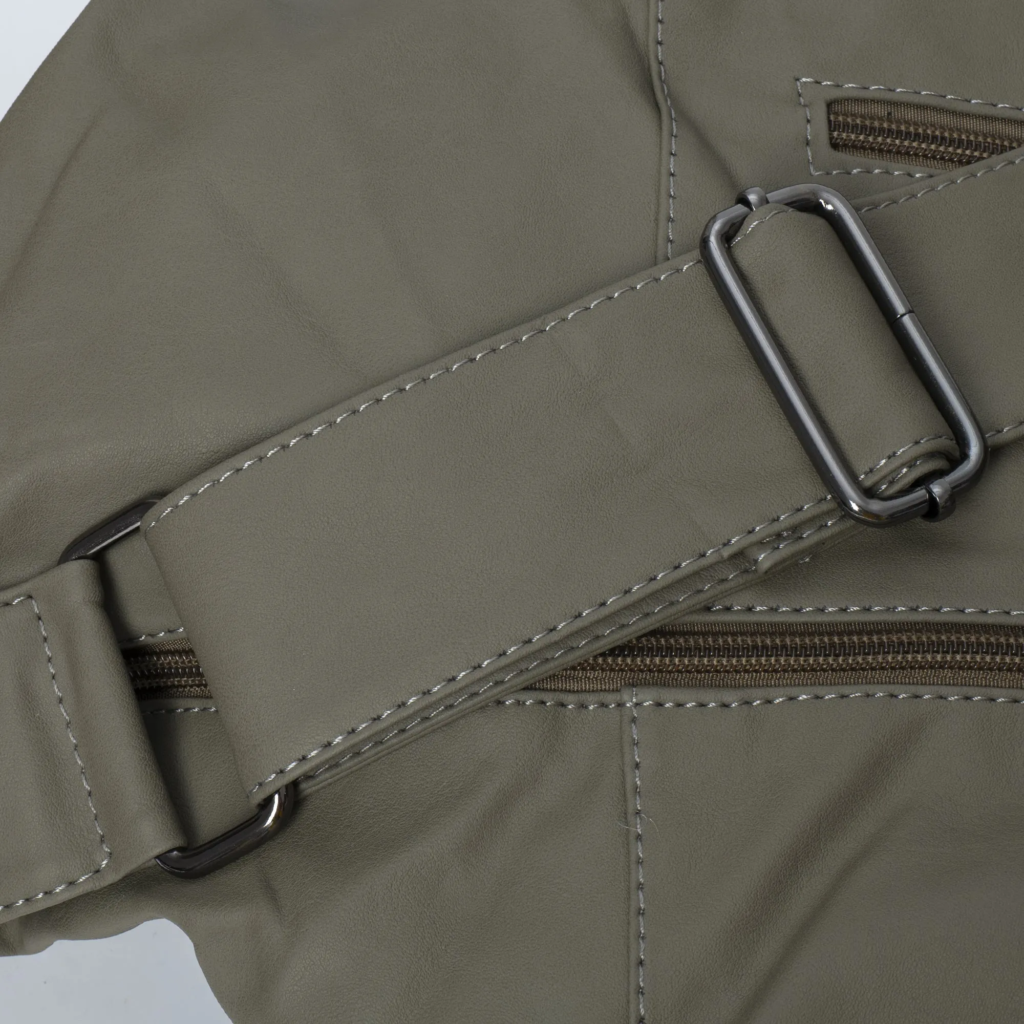 Vegan Leather Hobo Crossbody