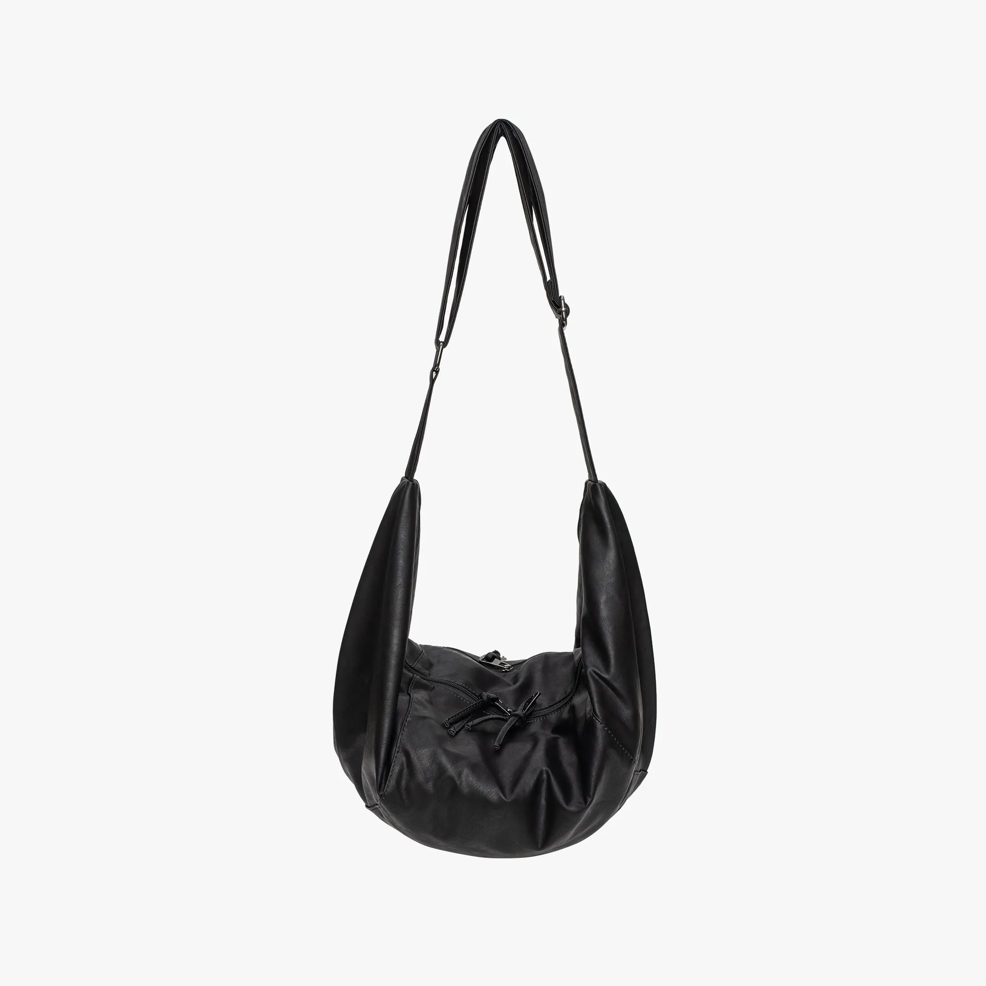 Vegan Leather Hobo Crossbody