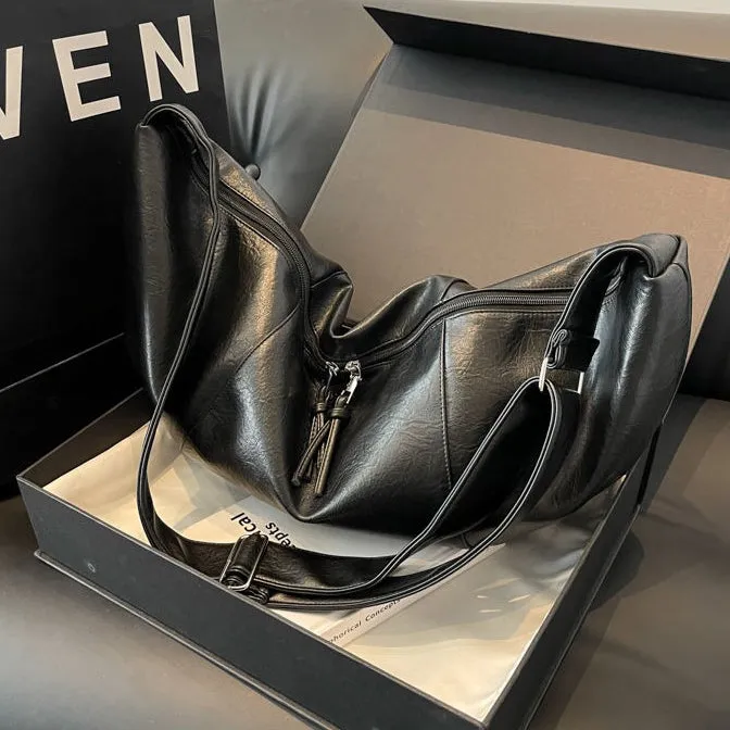 Vegan Leather Hobo Crossbody