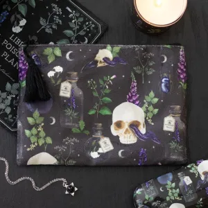 Venon & Vines Skull Print Pouch Bag