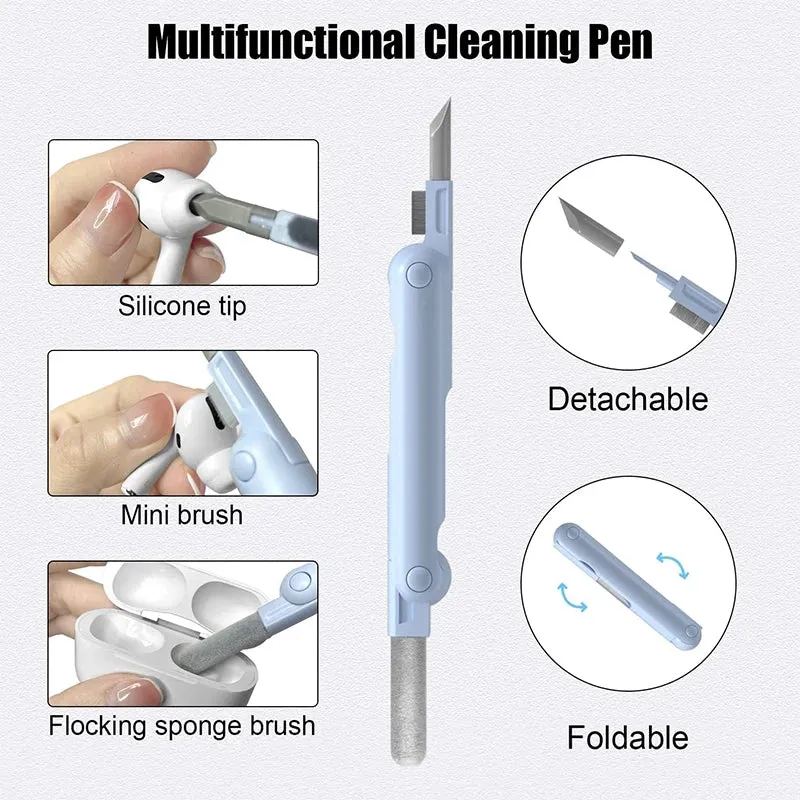 Versatile 7-in-1 Cleaning Kit for Keyboards and Headsets