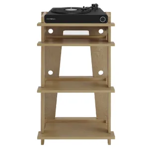 Victrola Stream Onyx Turntable   Crosley Soho Turntable Stand - Natural